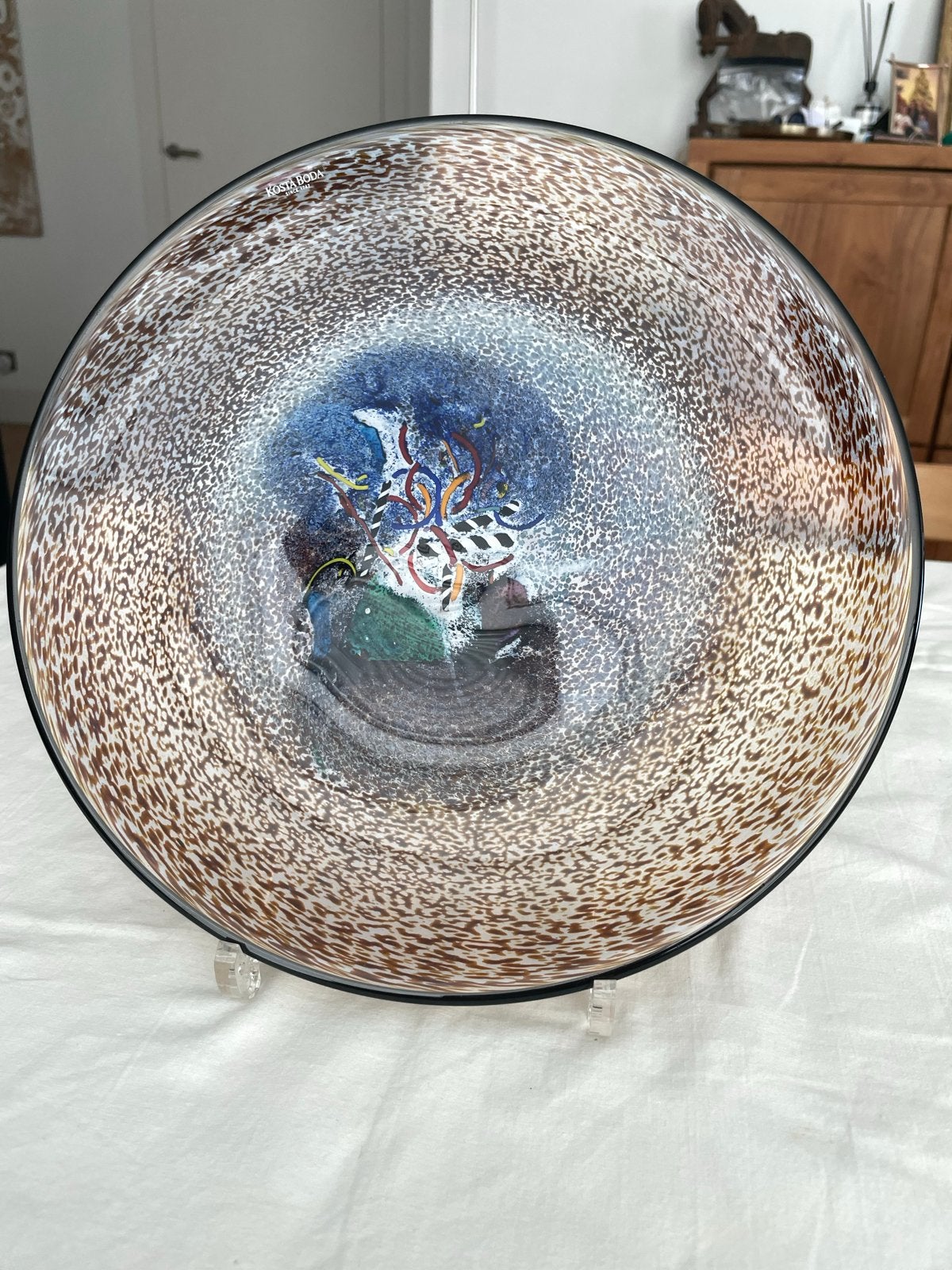 Kosta Boda Bertil Vallien Art Glass Bowl - Uniek Design, Ophalen of Verzenden