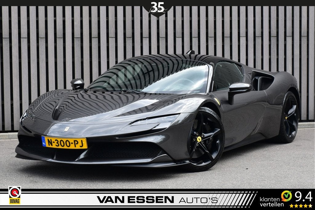 Ferrari SF90 Stradale 4.0 V8 |FERRARI WARRANTY| Carbon Racin, Auto's, Ferrari, Bedrijf, Te koop, SF90, 4x4, ABS, Achteruitrijcamera