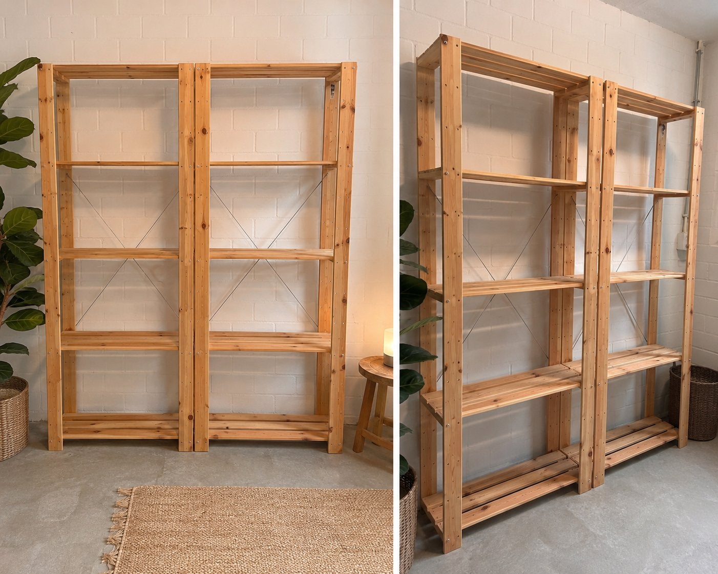 2x IKEA HEJNE houten stellingkast 78x31x171 cm, Ophalen, Zo goed als nieuw