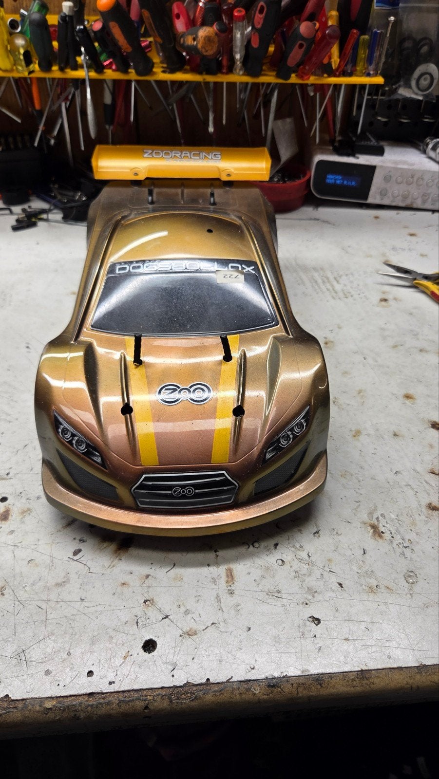 te koop leuke Tamiya, Hobby en Vrije tijd, Modelbouw | Radiografisch | Auto's, Gebruikt, Ophalen of Verzenden, Schaal 1:10, Auto onroad
