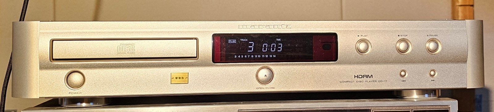 Marantz CD17 GOLD TDA1547 DAC7 ,HDAM,serviced,garantie !, Marantz, Refurbished, Ophalen of Verzenden, MARANTZ