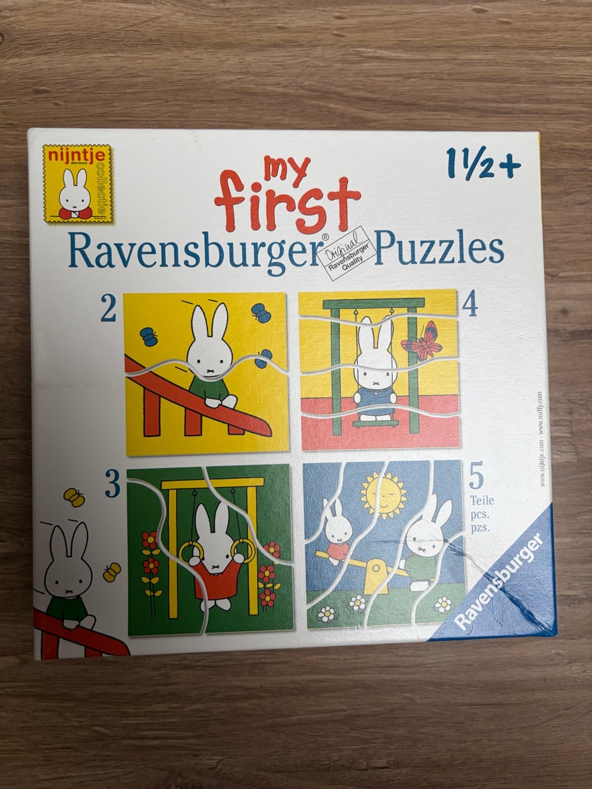 Nijntje Ravensburger Puzzels 1½+, Kinderen en Baby's, Speelgoed | Kinderpuzzels, Ophalen of Verzenden, Minder dan 10 stukjes, Gebruikt