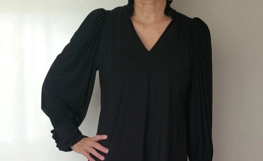 Studio Anneloes Rosella blouse L Zwart Travelstof Top, Studio Anneloes, Verzenden, Zwart, Maat 42/44 (L)