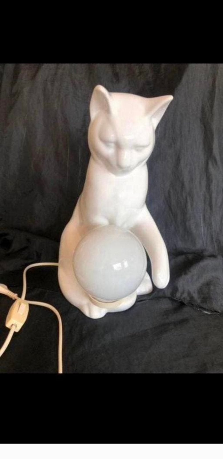 Vintage Mid Century poezen katten lamp, Ophalen