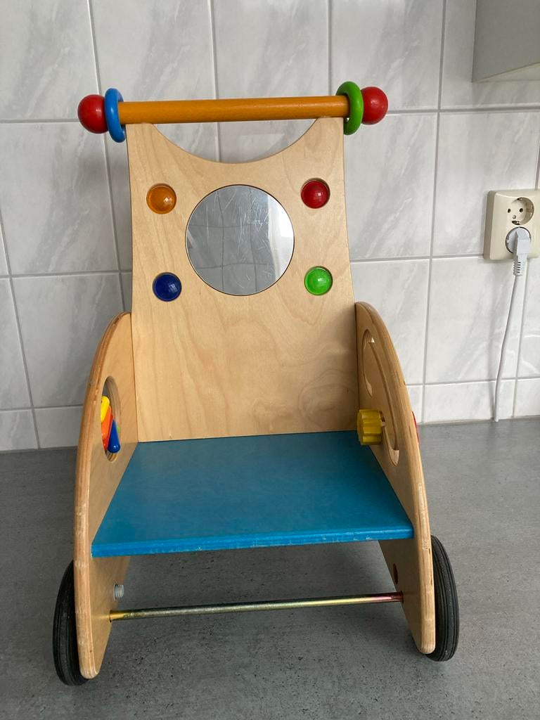 HABA Houten Loopwagen met activiteiten, Kinderen en Baby's, Ophalen, Gebruikt, Overige typen, Met wieltjes