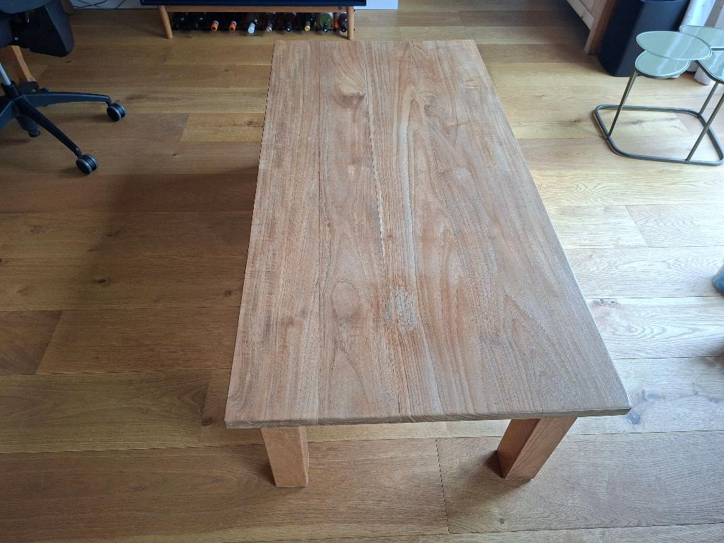 salontafel, Ophalen, Gebruikt, 100 tot 150 cm, Eikenhout