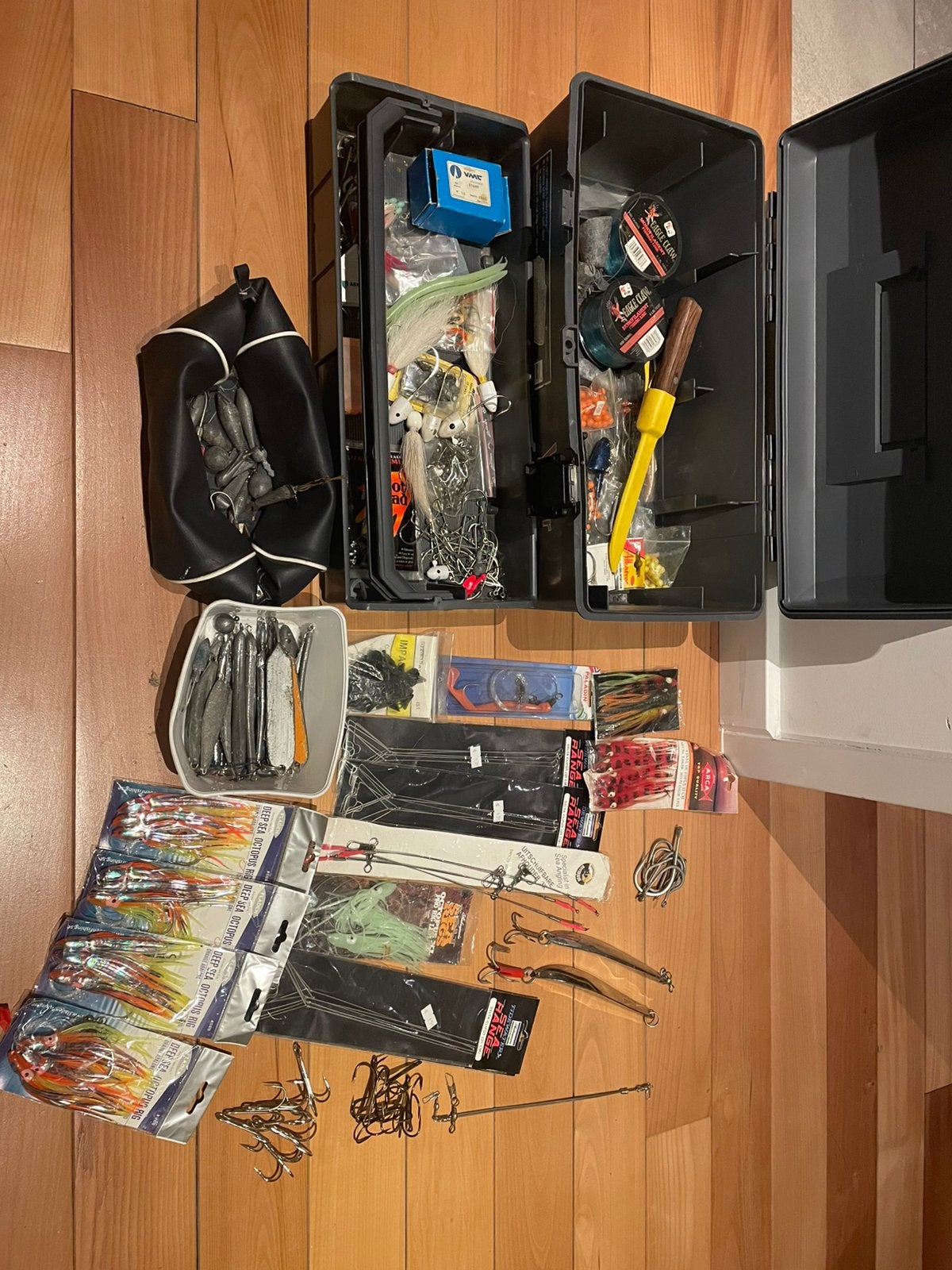 Noorwegen vis spullen koffer vol alles wat nodig is, Ophalen of Verzenden, Zo goed als nieuw, Overige typen