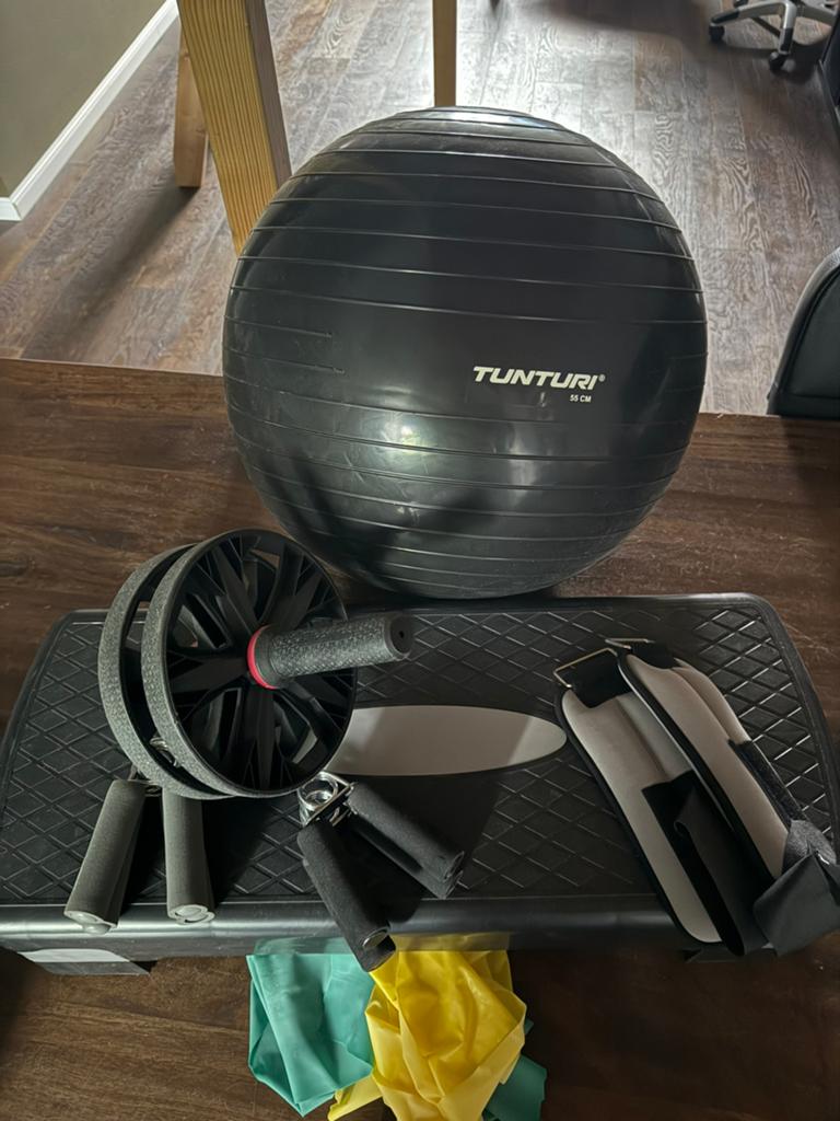 Bal, step bankje, elastieken etc, Sport en Fitness, Fitnessmaterialen, Ophalen, Stepbank