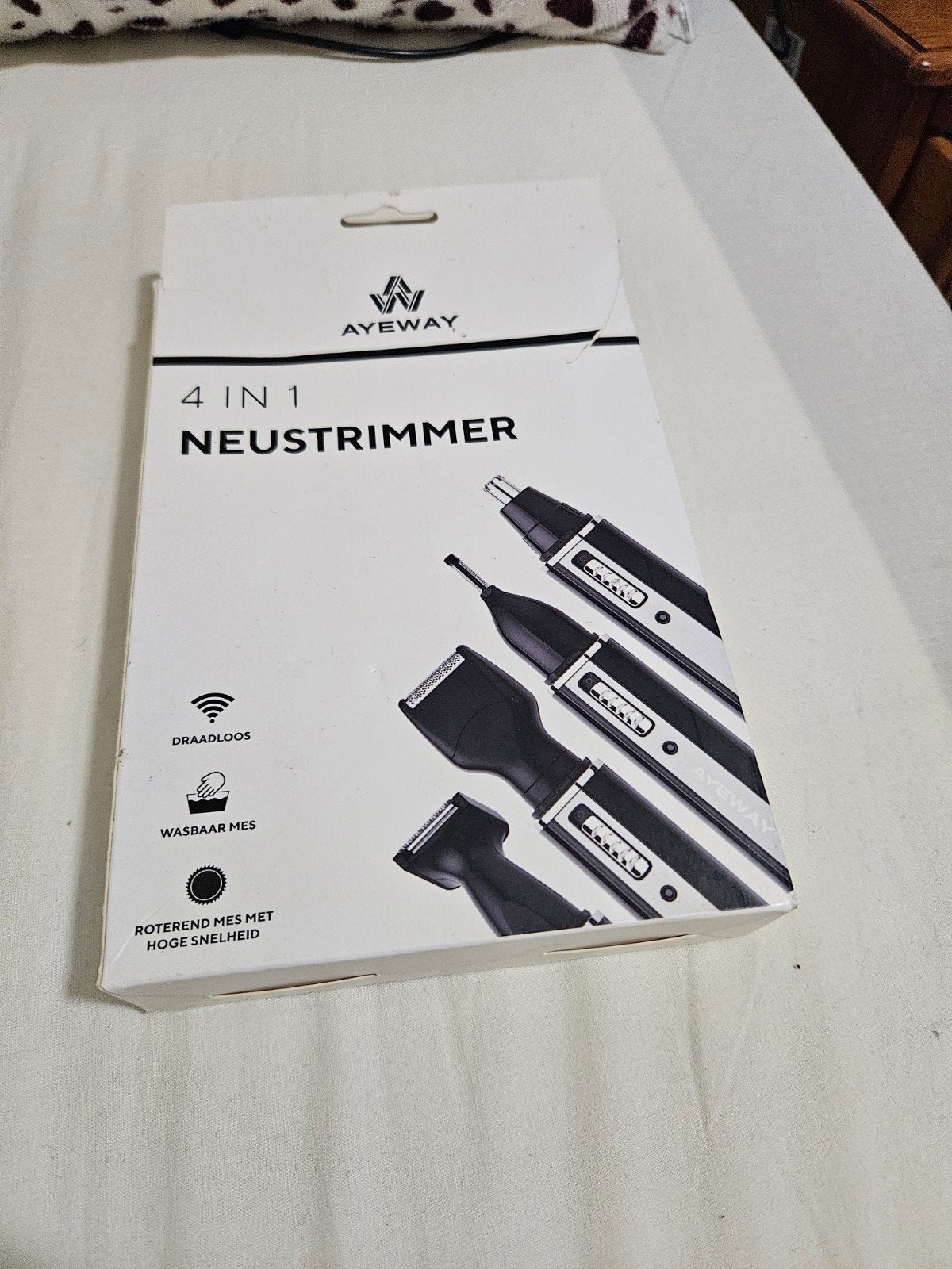 AYEWAY 4-in-1 Neustrimmer - Draadloos & Wasbaar, Ophalen of Verzenden, Nieuw, Scheren en Epileren