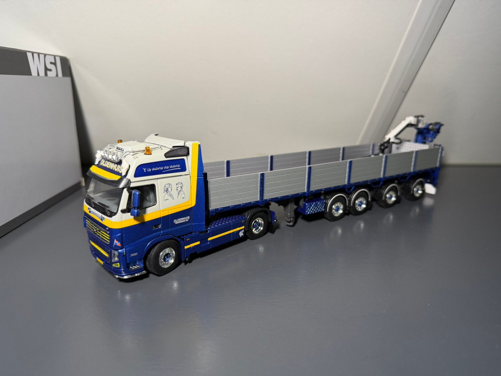 Wsi Oldenhuis Combex Westeremden steentrailer volvo 1:50, Ophalen of Verzenden, Zo goed als nieuw, Bus of Vrachtwagen, Wsi