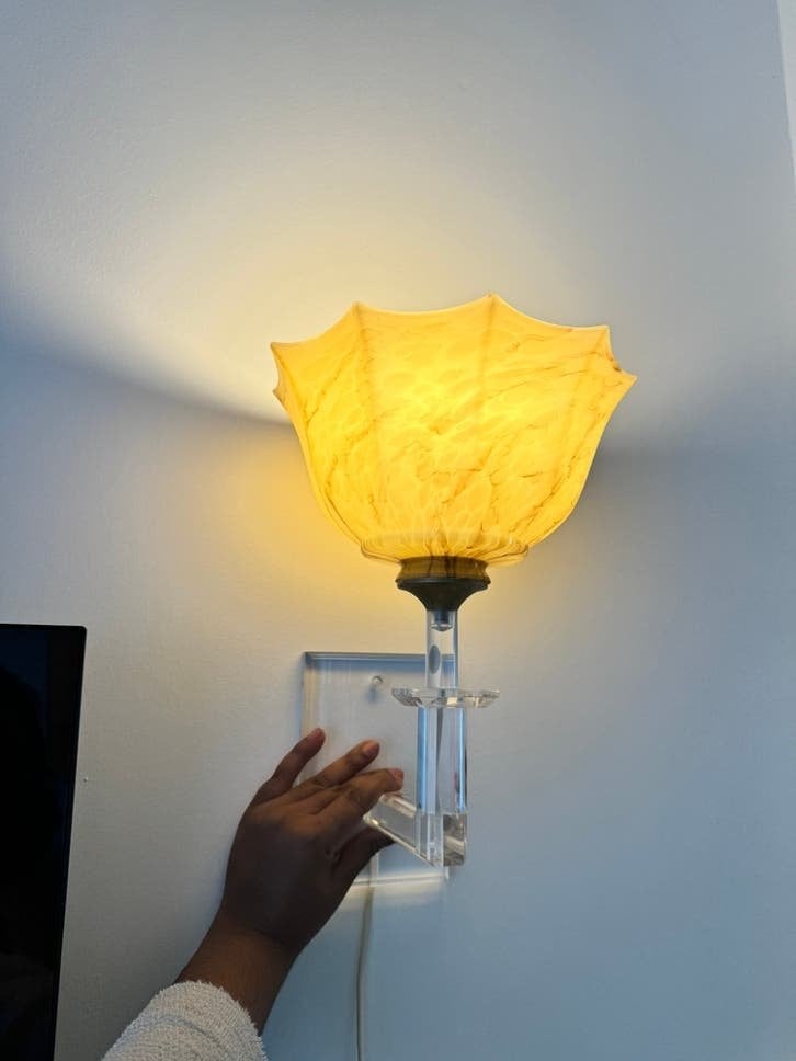 2 vintage wandlampen, Ophalen, Gebruikt, Meerkleurig, Overige fittingen