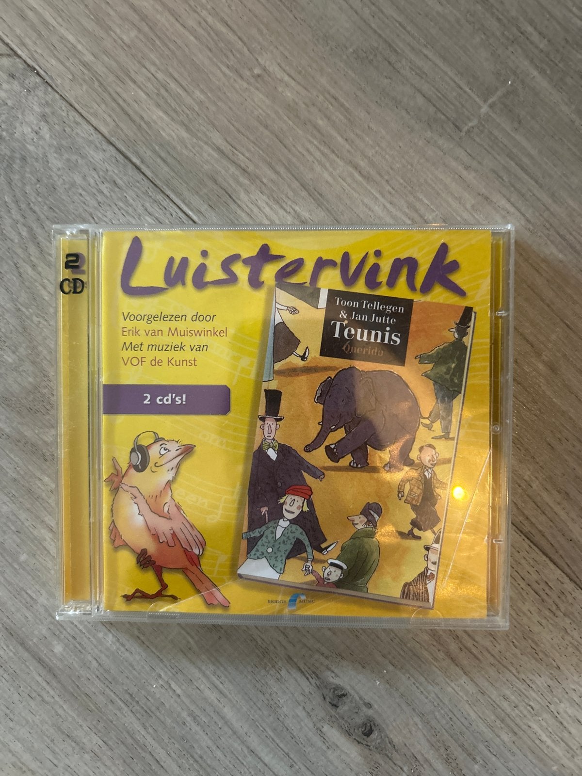 Luistervink - Teunis (2 CD's) - Gebruikt maar netjes, Gebruikt, Luisterboek, Ophalen of Verzenden, Inclusief doosje