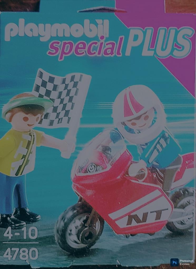 Special Plus Motorracer Met Vlaggenzwaaier 4780, Ophalen of Verzenden, Gebruikt