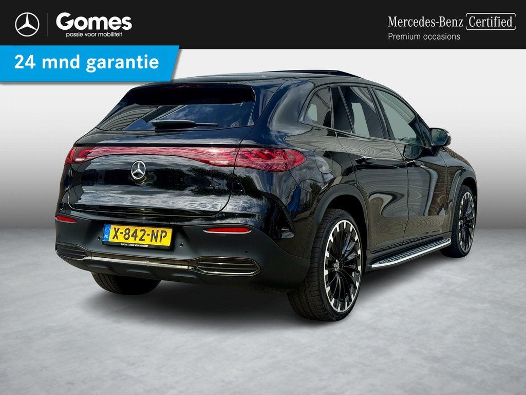 Mercedes-Benz EQE SUV 350 4Matic AMG Line 91 kWh | Achterasb, Auto's, Mercedes-Benz, Automaat, 131 €/maand, Zwart, 553 km