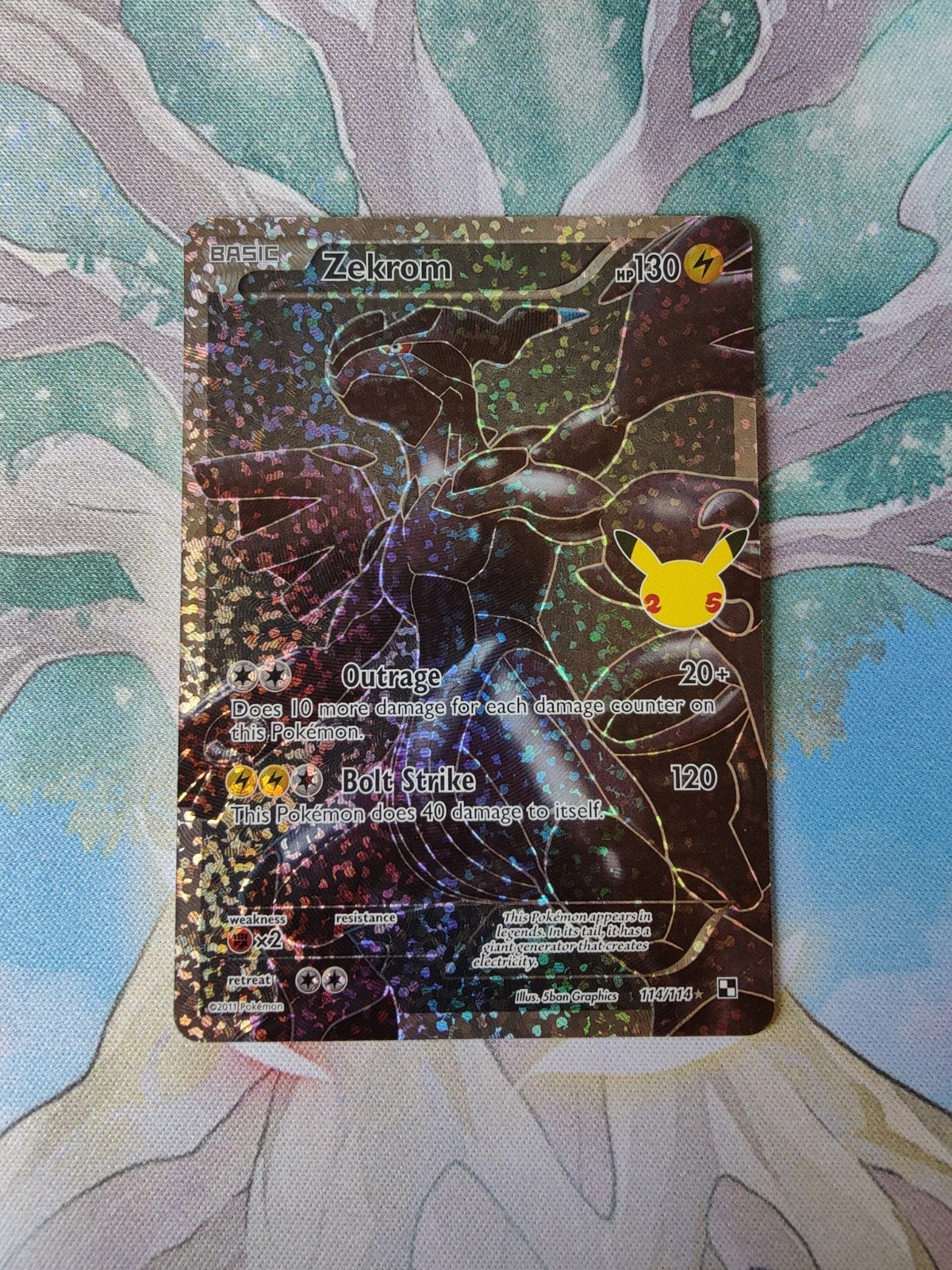 Pokemon celebrations zekrom 114/114, Ophalen of Verzenden, Nieuw, Losse kaart, Foil