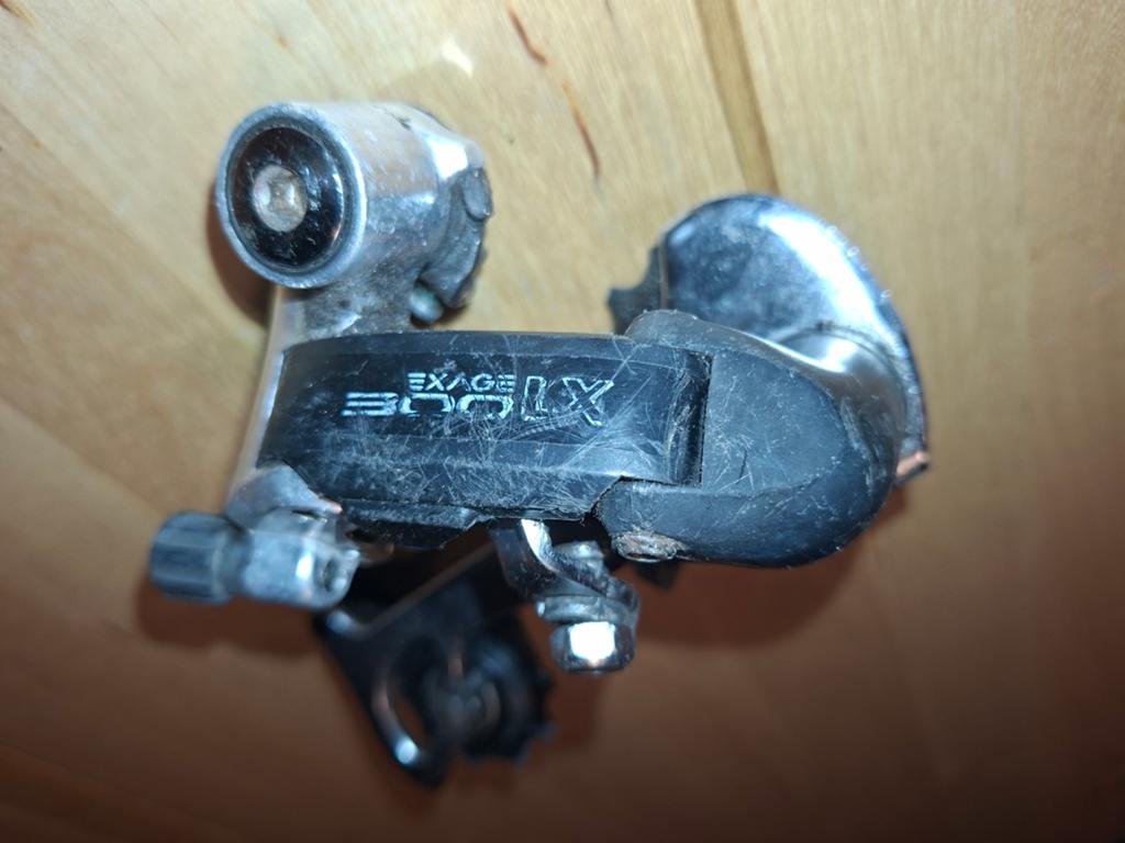 Shimano Exage 300 LX Achterderailleur, Gebruikt, Ophalen of Verzenden, Derailleur of Ketting, Aluminium