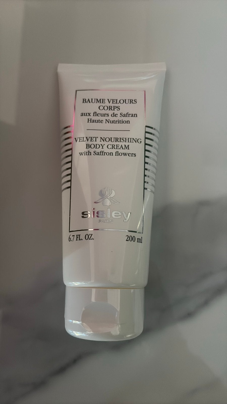 Sisley saffron flowers body cream nieuw 200ml, Ophalen of Verzenden, Nieuw, Bodylotion, Crème of Olie
