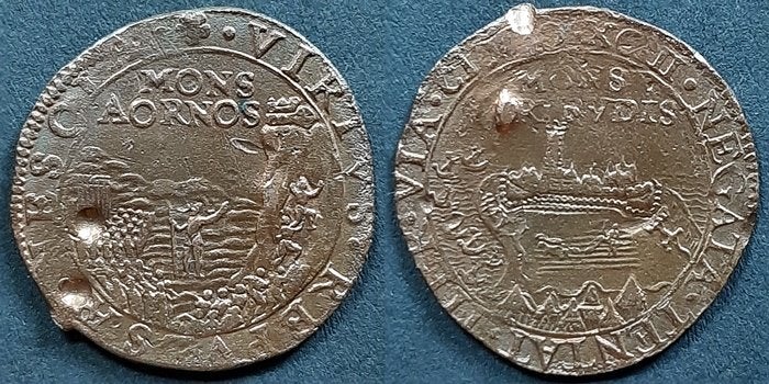Beleg Geertruidenberg 1593 Rekenpenning, Verzenden, Overige materialen, Nederland