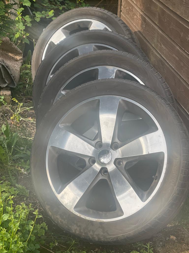 Jeep velgen Grand Cherokee  - 20 inch, Auto-onderdelen, Banden en Velgen, Ophalen, Gebruikt, 275 mm, Banden en Velgen