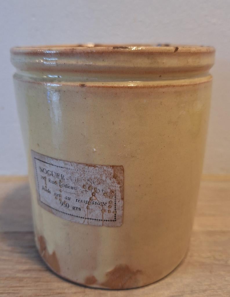 Oude Franse Novia confiture Pot., Antiek en Kunst, Antiek | Keramiek en Aardewerk, Ophalen of Verzenden