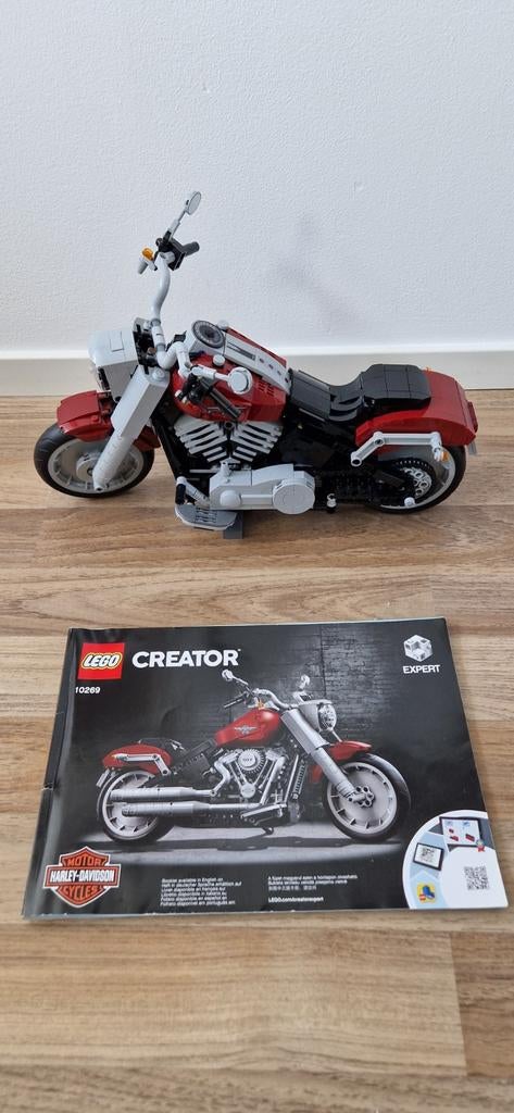 Lego Harley Davidson Fat Boy - 10269, Ophalen, Zo goed als nieuw, Complete set, Lego