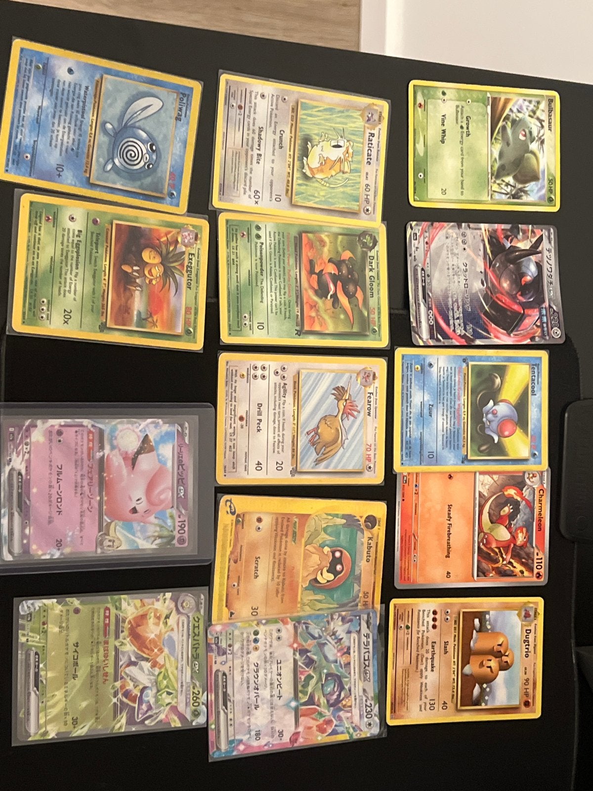 Diverse Pokémon Kaarten Collectie - Zeldzaam & Glanzend, Ophalen of Verzenden, Gebruikt, Meerdere kaarten, Foil