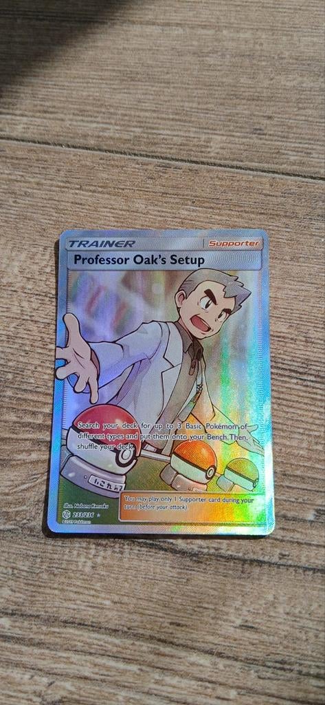 Professor Oak's Setup pokemon kaart, Ophalen of Verzenden, Zo goed als nieuw