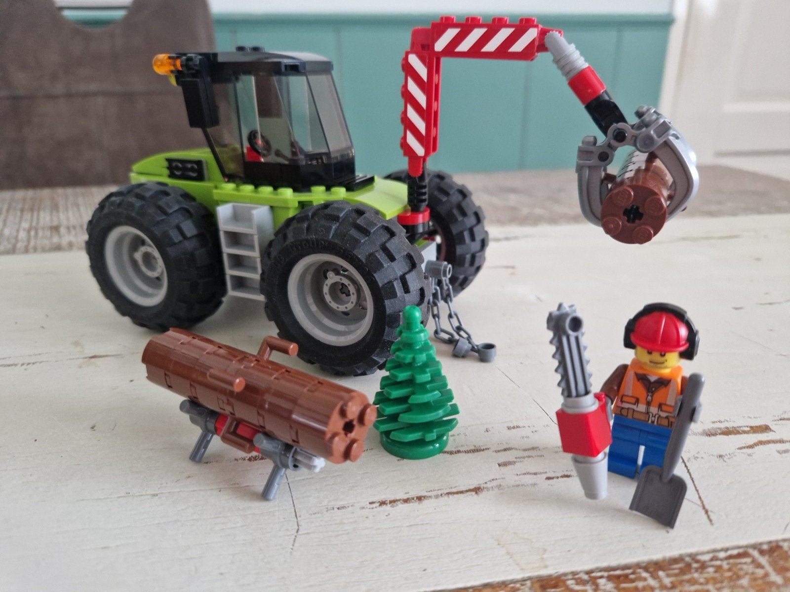 Lego City (60181) Bosbouw Tractor met Houthakker, Verzenden, Lego, Compleet, Complete set