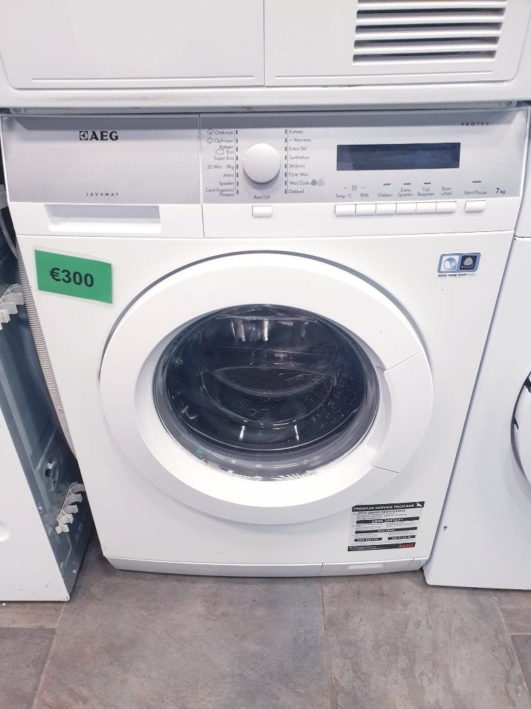 Wasmachine AEG 7KG️️️️️️️ ️️Lavamat A++ INC GARANTIE, Ophalen, Zo goed als nieuw, Voorlader, 85 tot 90 cm