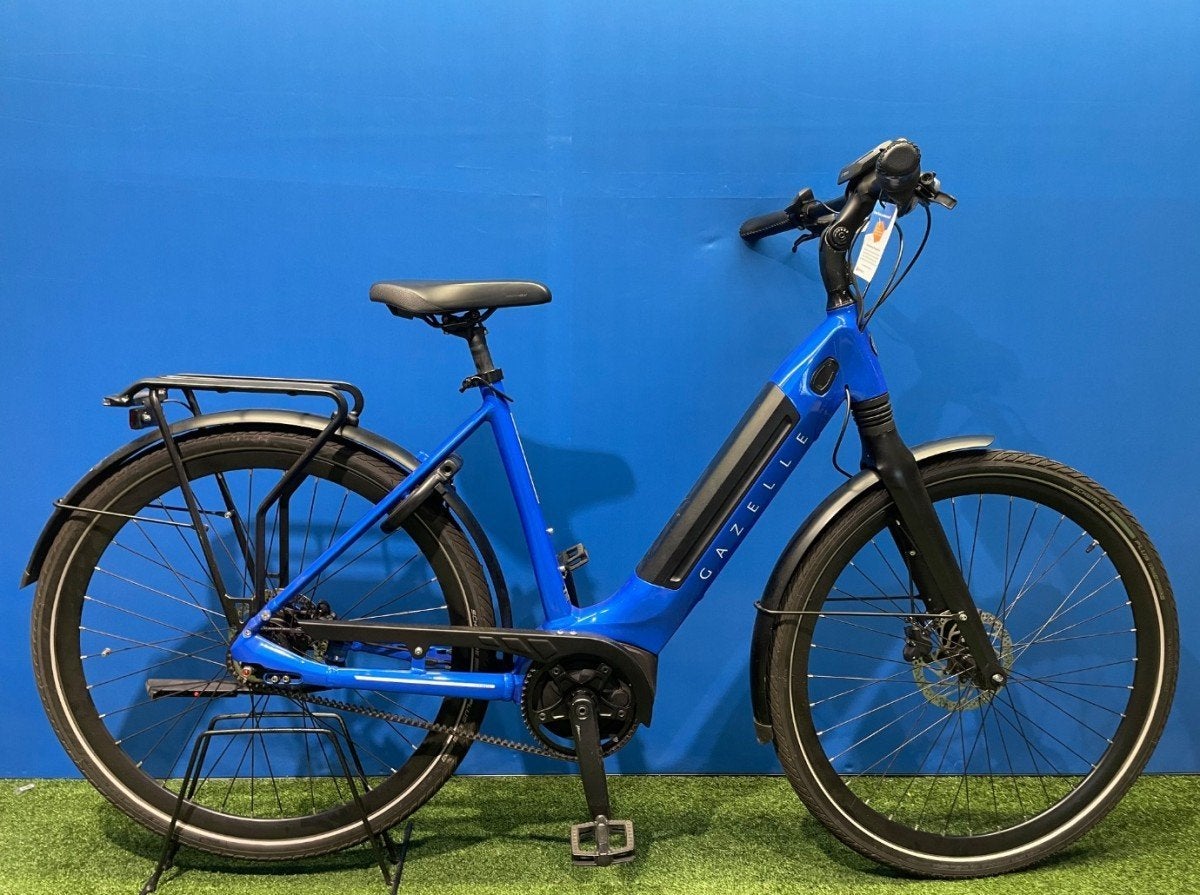 Gazelle Ultimate -BTW- * Dames Blauw 54cm, Fietsen en Brommers, Elektrische fietsen, Gebruikt, Gazelle, 51 tot 55 cm, Ophalen