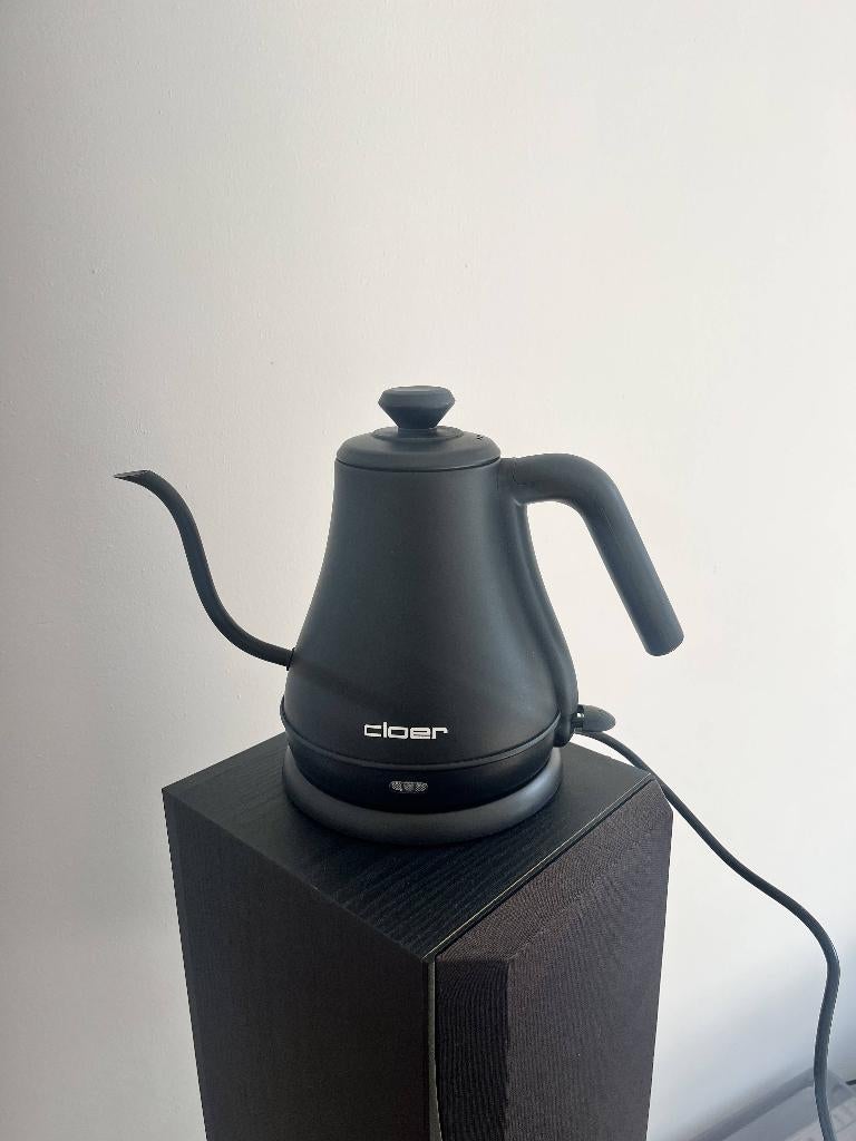 waterkoker zwaanshals cloer, Minder dan 1 liter, Ophalen of Verzenden, Zo goed als nieuw, Rvs