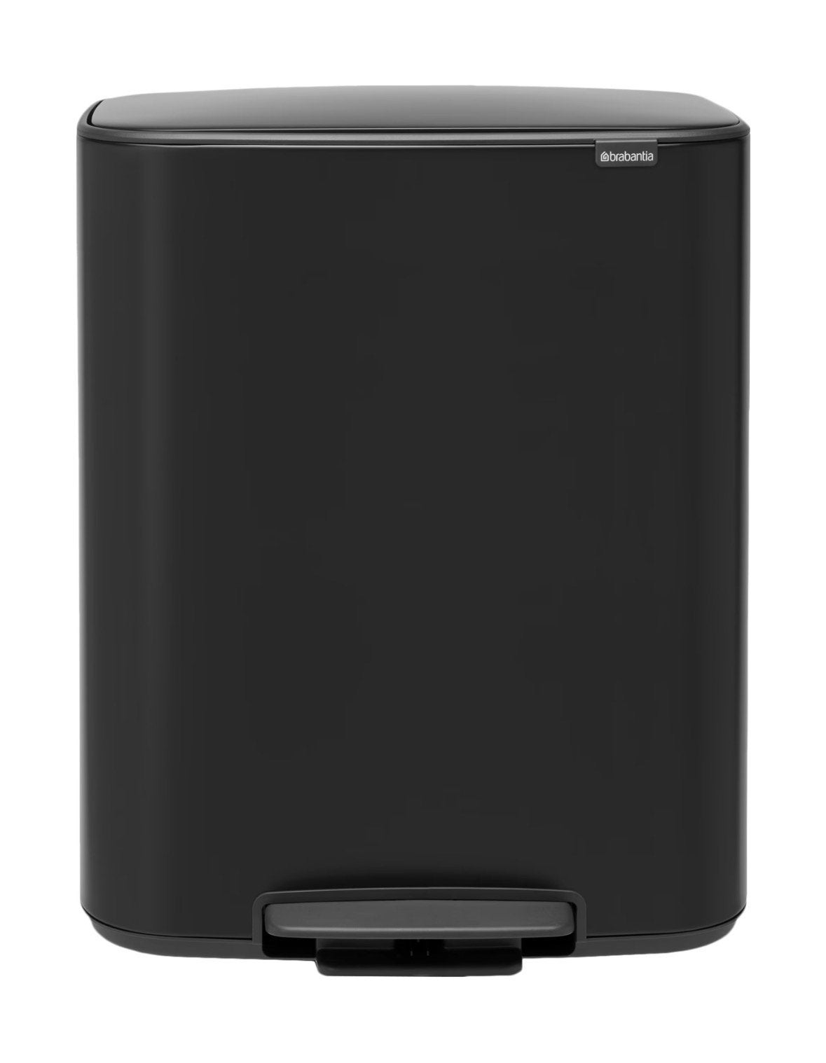 Brabantia Bo Pedal Bin 2 x 30 Liter Matt Black, Ophalen, Nieuw, Overige materialen