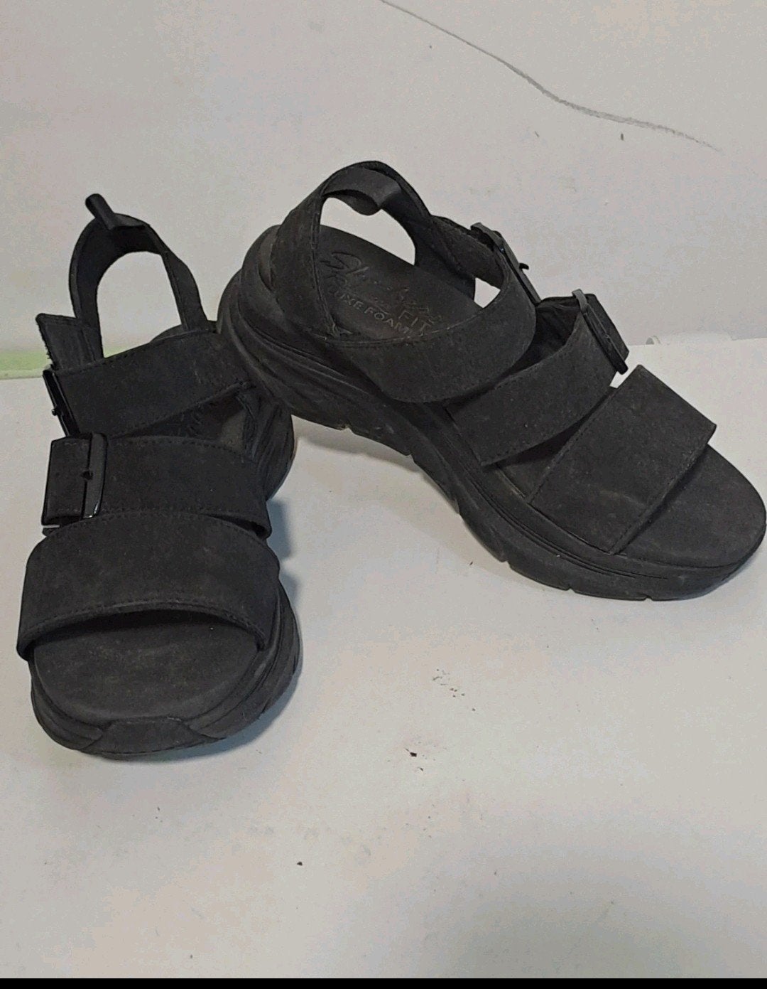 Skechers sandalen, maat 37., Skechers, Zwart, Zo goed als nieuw, Sandalen of Muiltjes