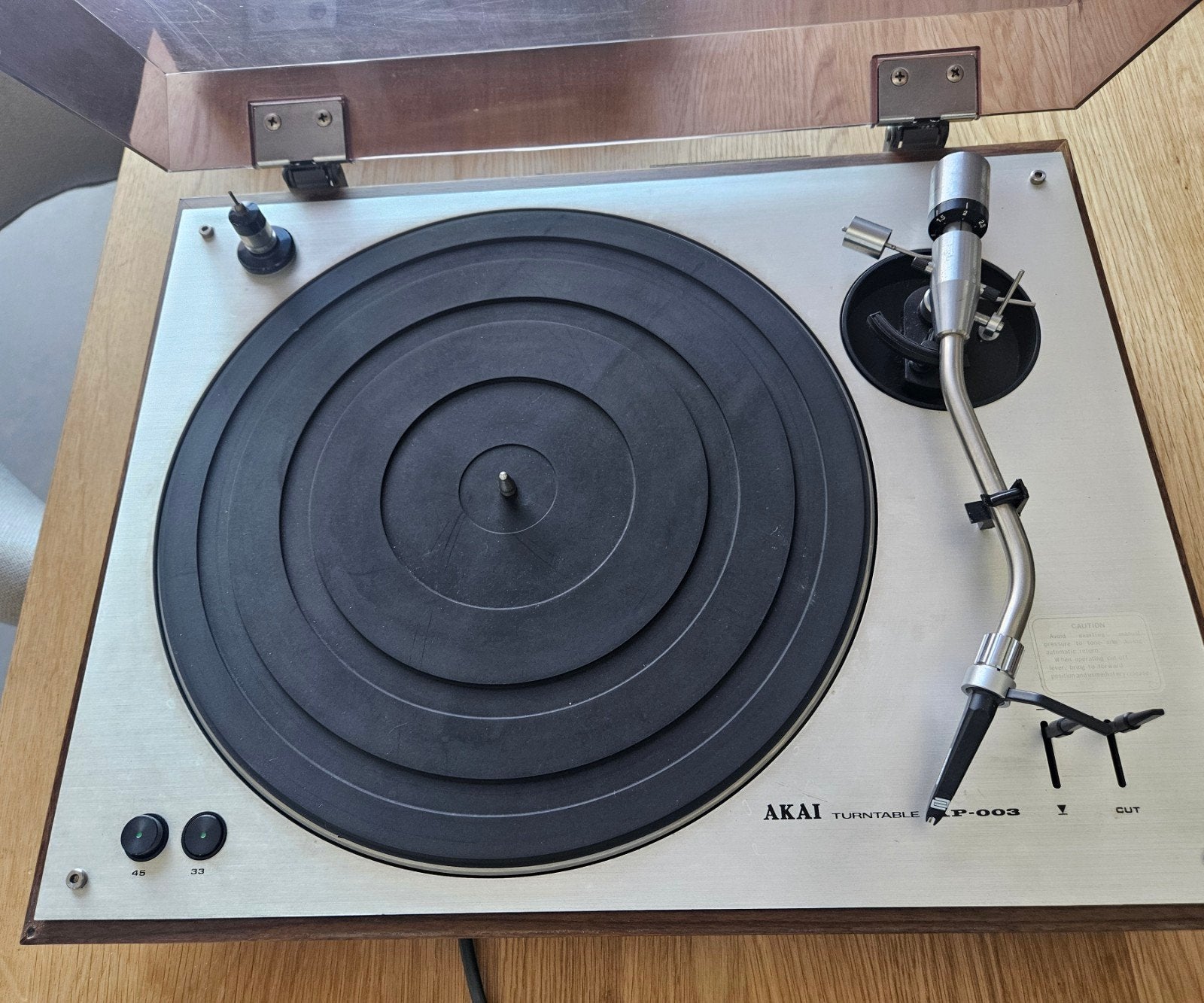 Akai platenspeler AP-003 met Reloop naald, Ophalen of Verzenden, Gebruikt, Platenspeler, Akai