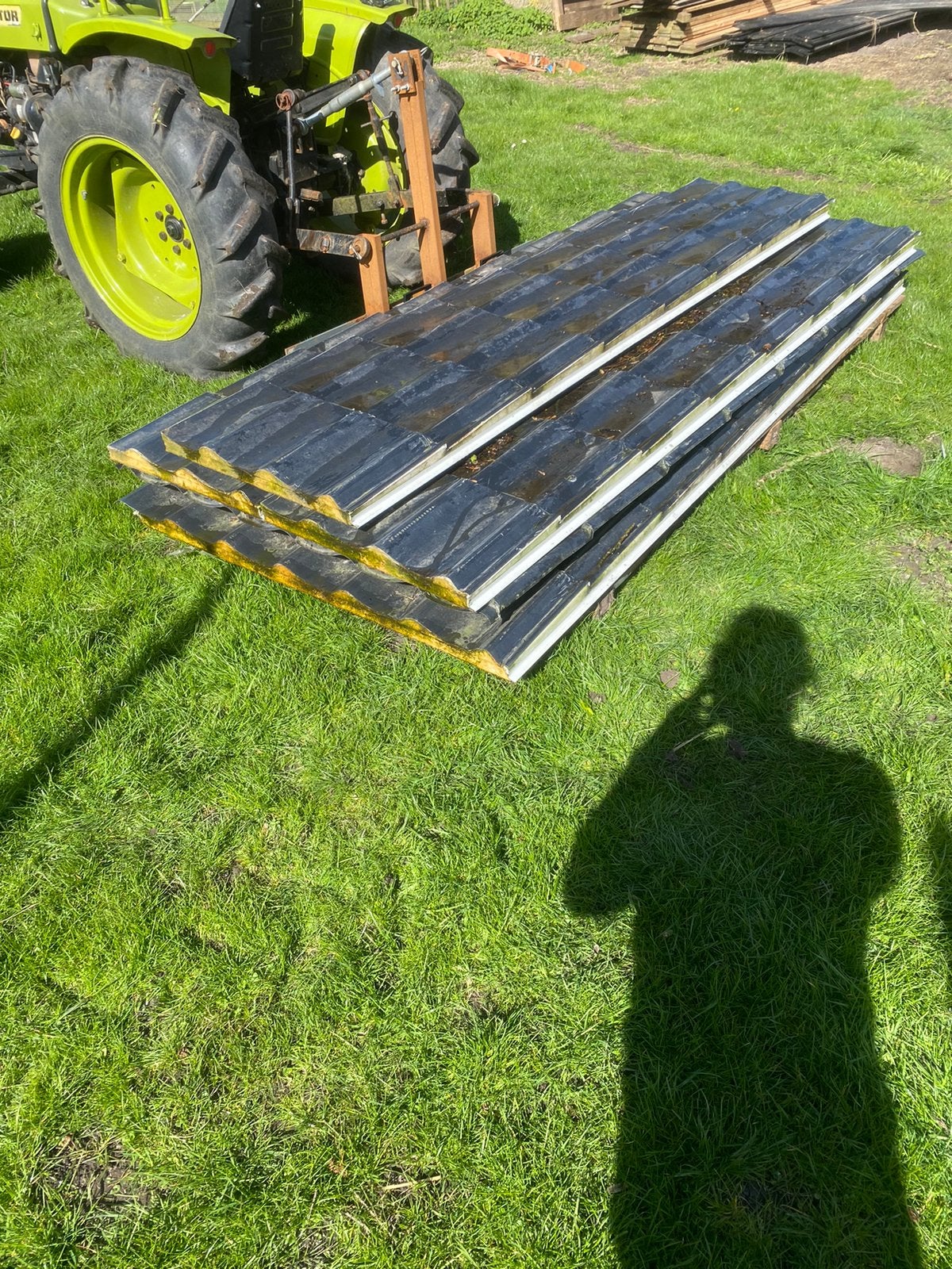 Geisoleerde dakplaten/ dakpanprofiel, Ophalen, Zo goed als nieuw