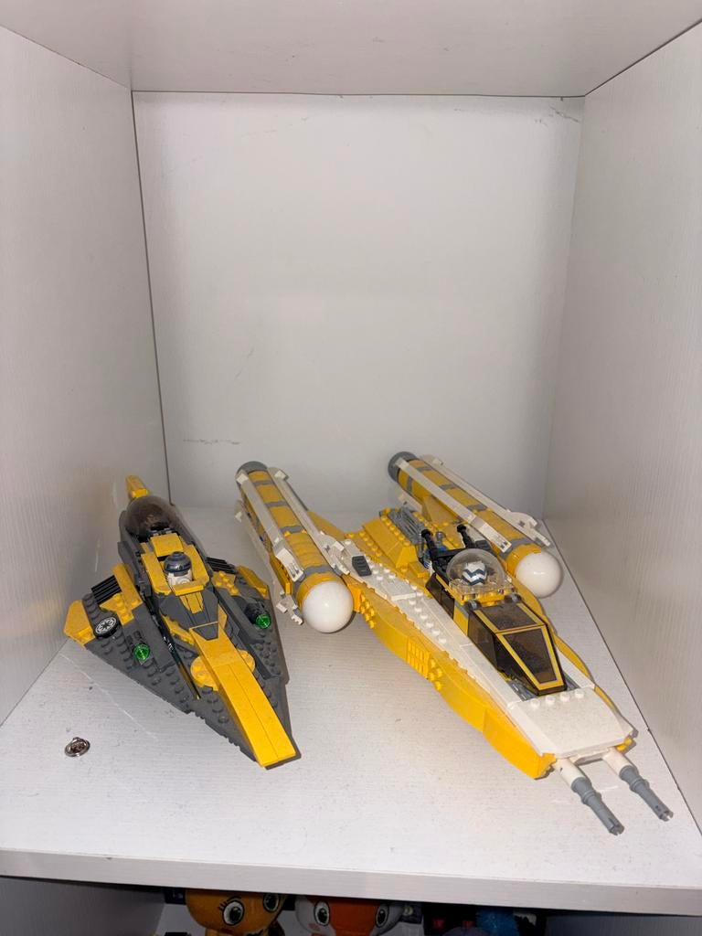 Lego Star Wars Y-Wing Starfighter en Jedi Starfighter, Kinderen en Baby's, Speelgoed | Duplo en Lego, Gebruikt, Lego, Complete set