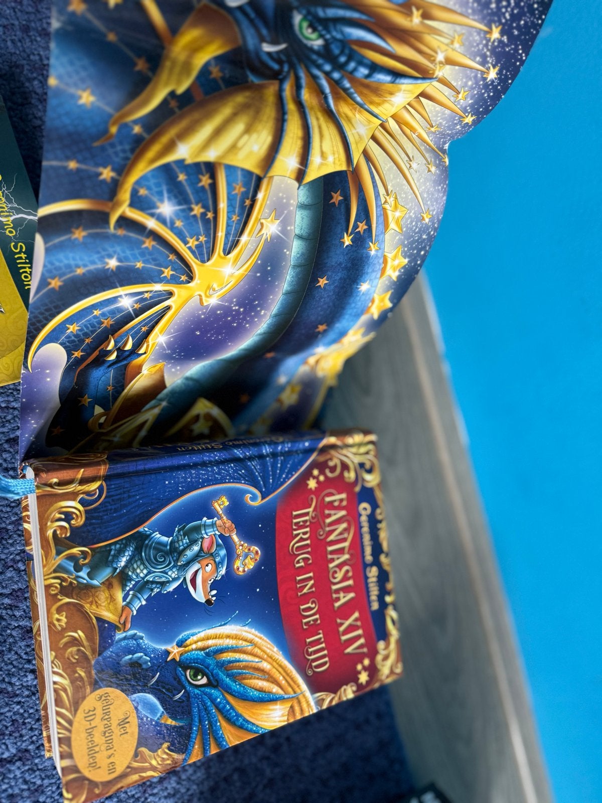 Geronimo Stilton Fantasia XIV: Terug in de Tijd (met 3D-bril, Ophalen of Verzenden, Zo goed als nieuw, Fictie