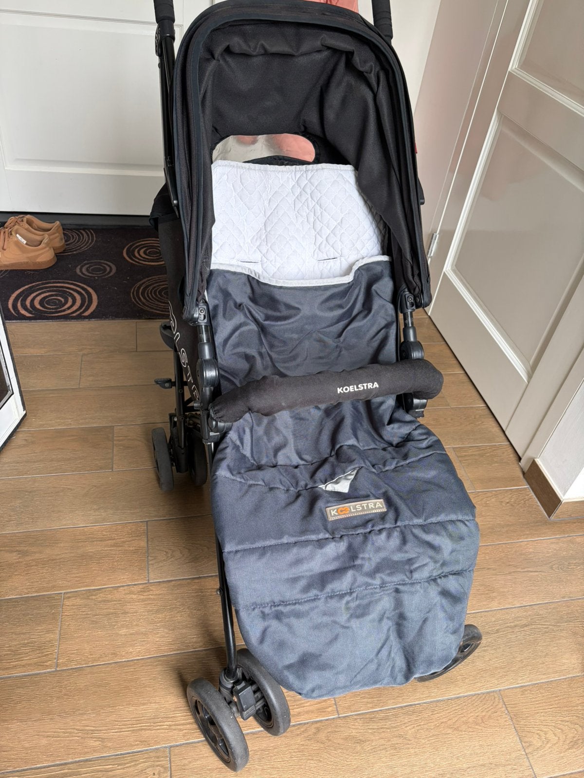 Koelstra buggy met voetenzak, regenhoes en beugel, Kinderen en Baby's, Buggy's, Ophalen, Gebruikt, Koelstra, Regenhoes