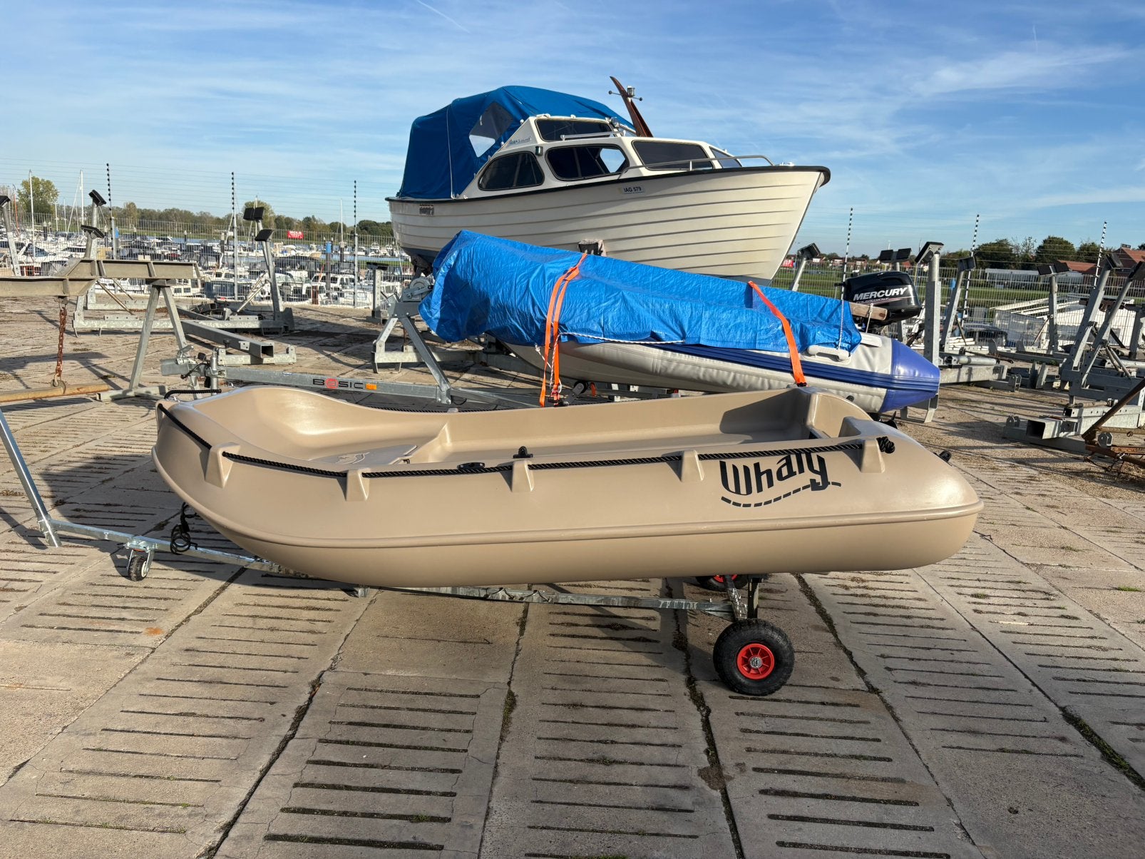 WHALY 270 bimini,handtrailer,hoes. ALS NIEUW 3 maanden oud!, Ophalen, Tot 10 pk, Elektrisch, Zo goed als nieuw