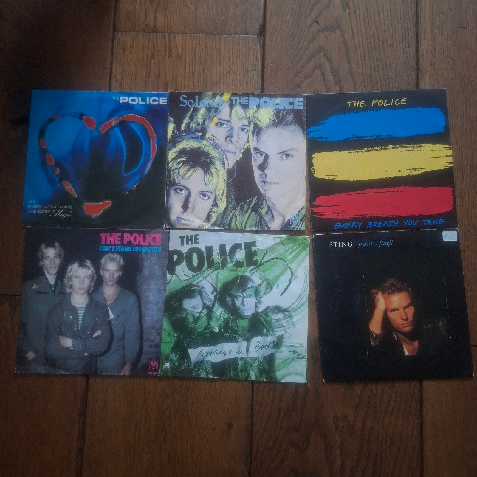 The Police & Sting Vinyl Collectie - 6 Singles, Gebruikt, 7 inch, 1980 - 1989, Ophalen of Verzenden