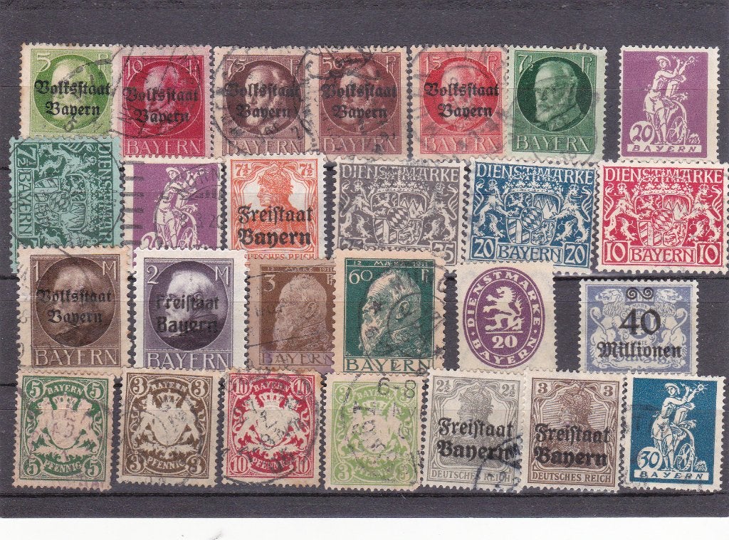 BAYERN  met  DIENSTMARKE, Postzegels en Munten, Ophalen of Verzenden, BRD