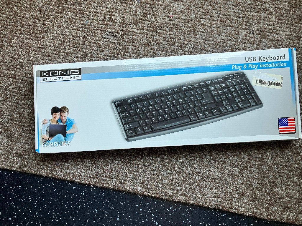 konig usb toetsenbord numpad qwerty NIEUW in verpakking, Ophalen of Verzenden, Qwerty, Bedraad, Konig