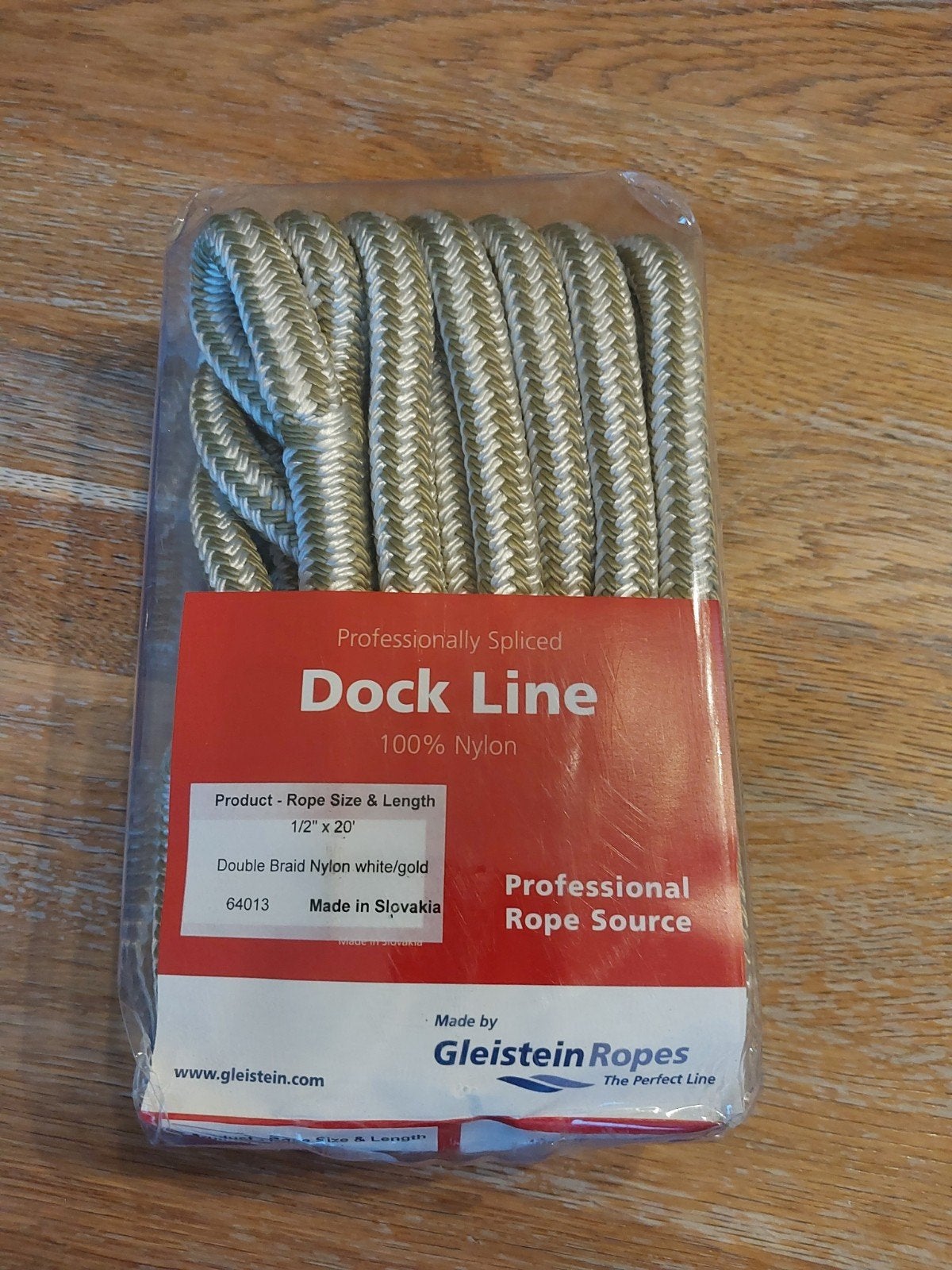 Nieuwe Gleistein Ropes Dock Line - 1/2" x 20' Nylon, Watersport en Boten, Ophalen of Verzenden