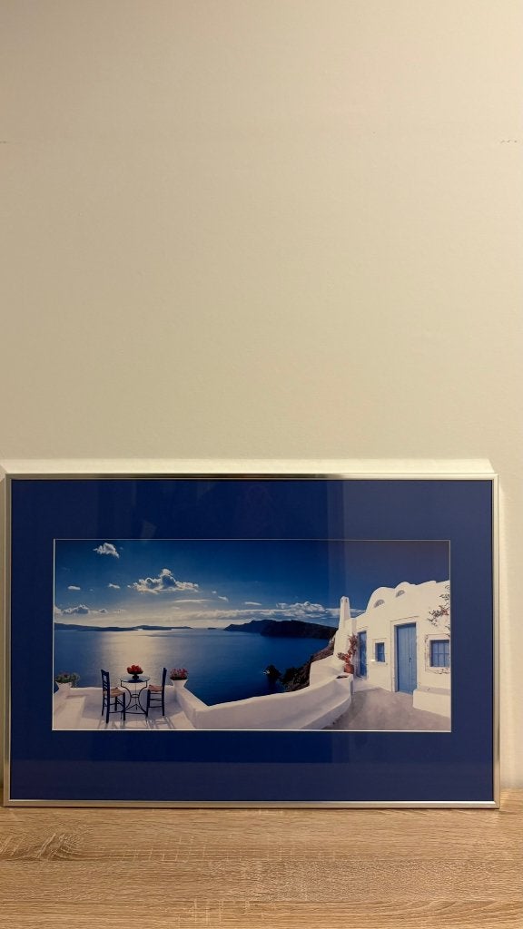 Santorini - picture in frame, Ophalen, Zo goed als nieuw, Schilderij, 5 – 50