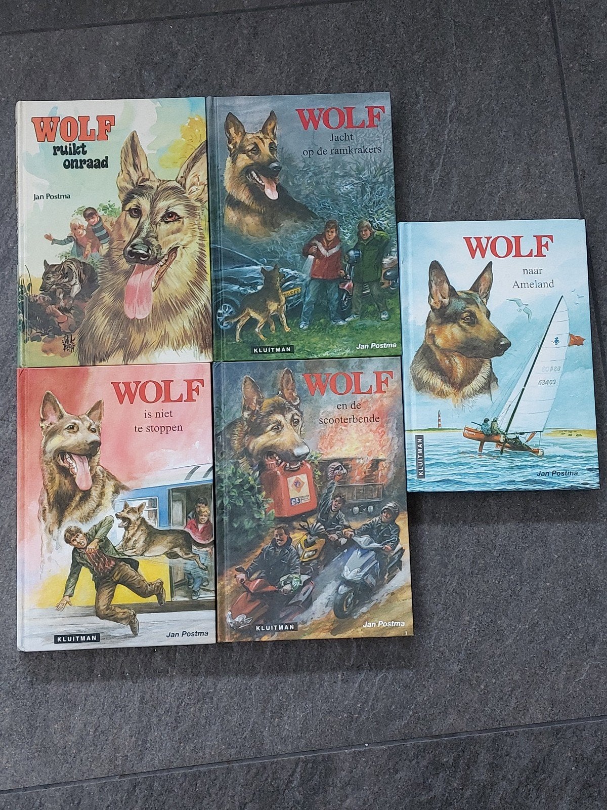 Jeugdboeken 'Wolf' serie - Jan Postma (5 delen), Ophalen of Verzenden, Gelezen