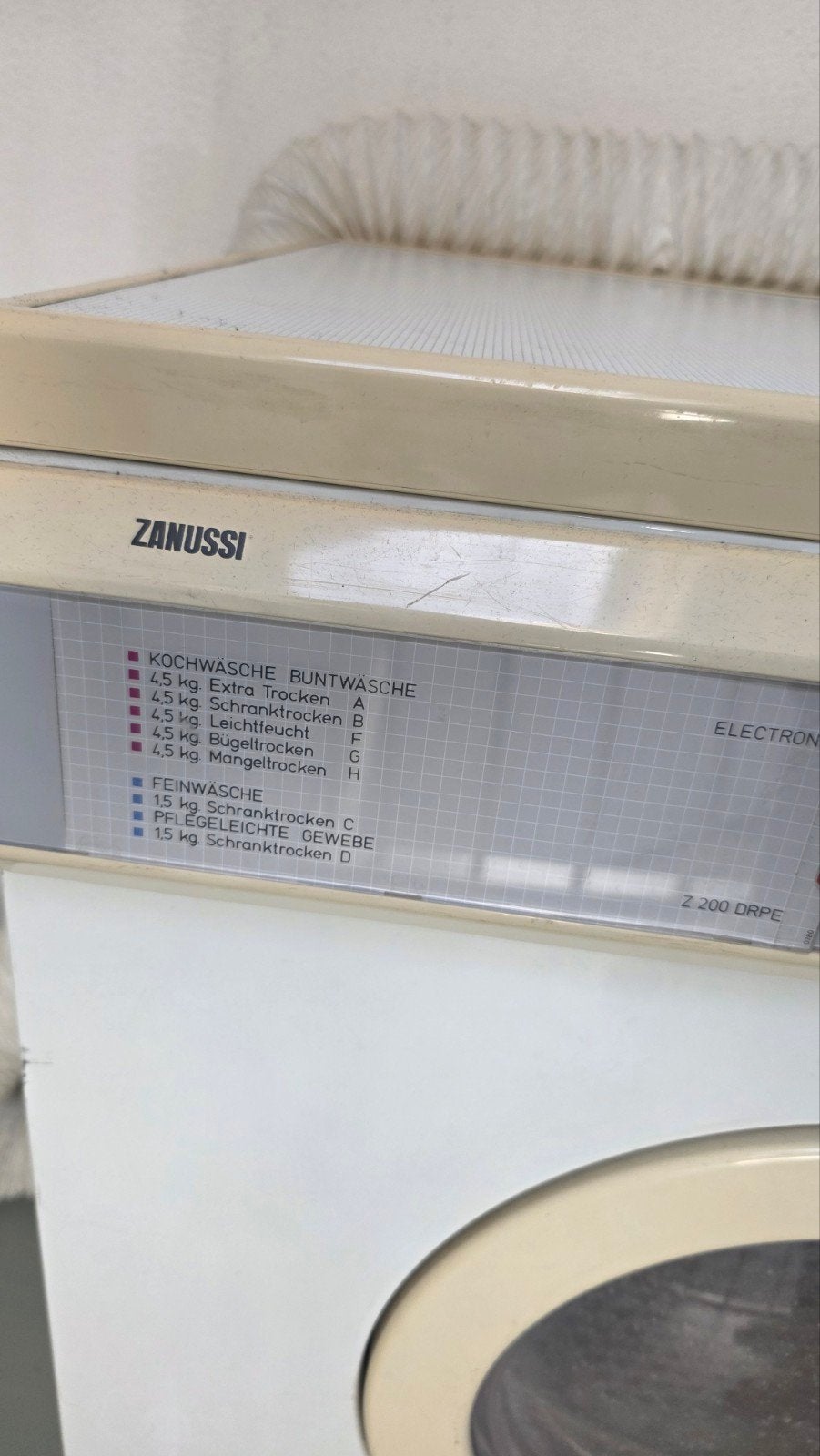 Zanussi Z 200 DRPE Luchtafvoer Wasdroger, Ophalen of Verzenden