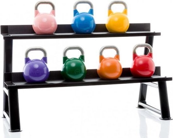 VirtuFit Kettlebell Rek - 2 Laags Opbergrek, Ophalen, Zo goed als nieuw, Overige typen