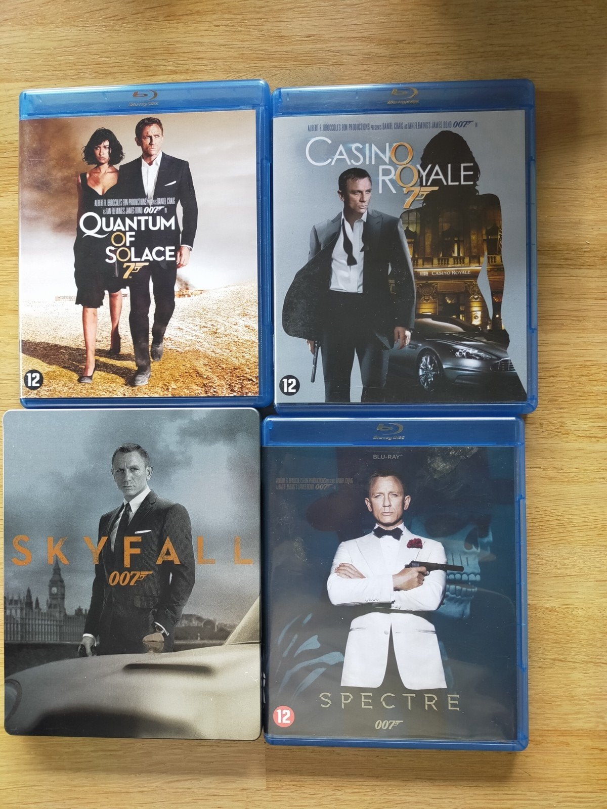 de 4 bond Bleu Ray's van  Daniël Craig, Ophalen of Verzenden, Zo goed als nieuw, Actie