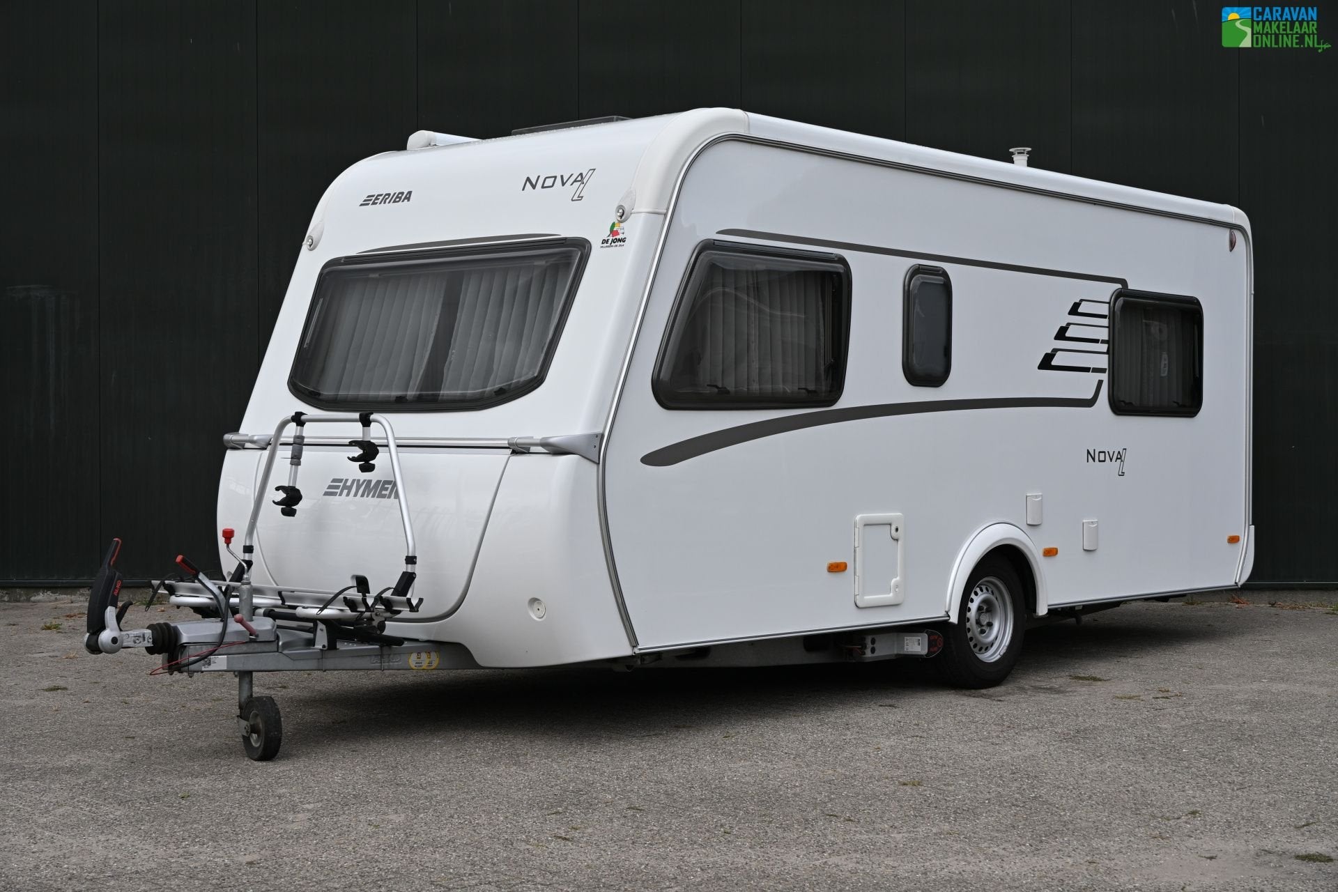 Eriba Nova 442 Mover|Cass.luifel|Fietsdrager|Bovag2024, Caravans en Kamperen, Caravans, Standaardzit, Kachel, Bedrijf, 5 tot 6 meter