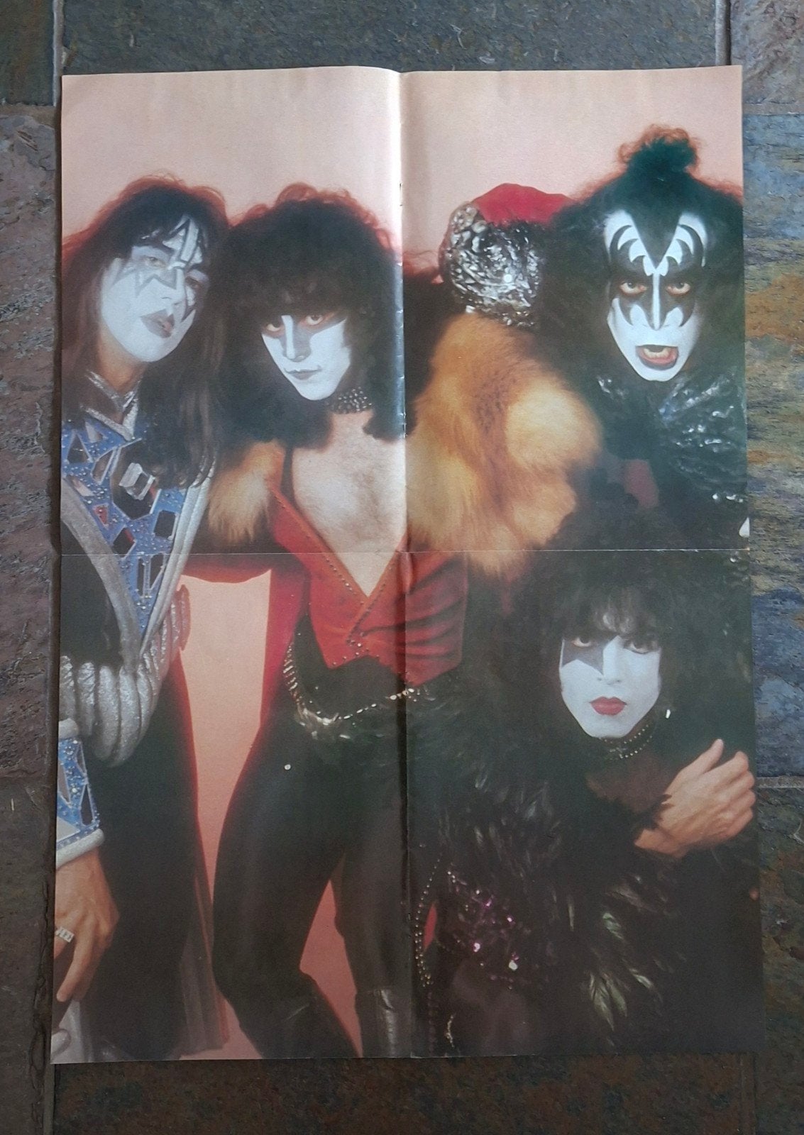 Kiss grote poster ( nieuw) uit Muziek Parade (42 × 59 cm), Ophalen of Verzenden, Nieuw